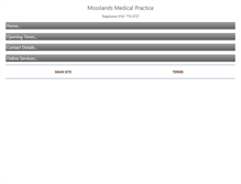 Tablet Screenshot of mosslandsmedicalpractice.co.uk